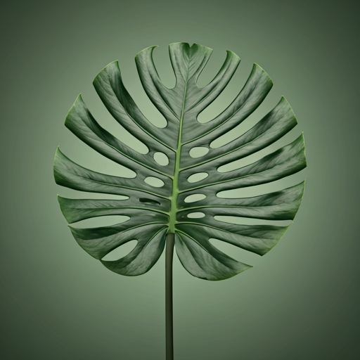 Monstera leaf overlay